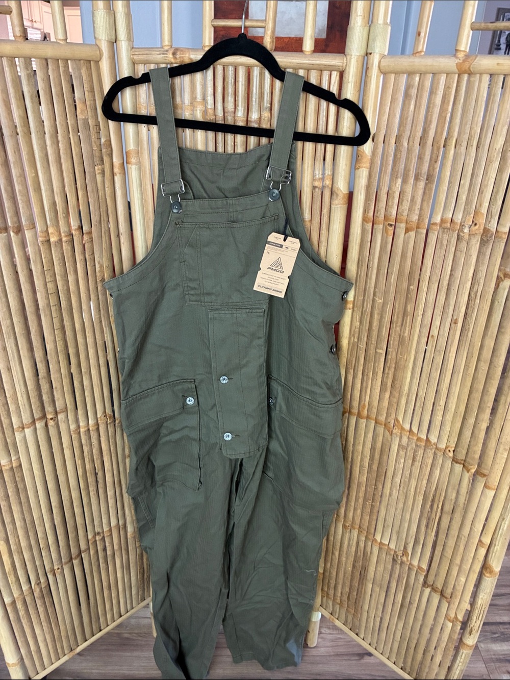 Utility Olive Green Overalls